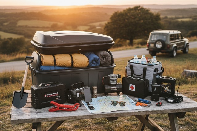 accessoires véhicule en voyage